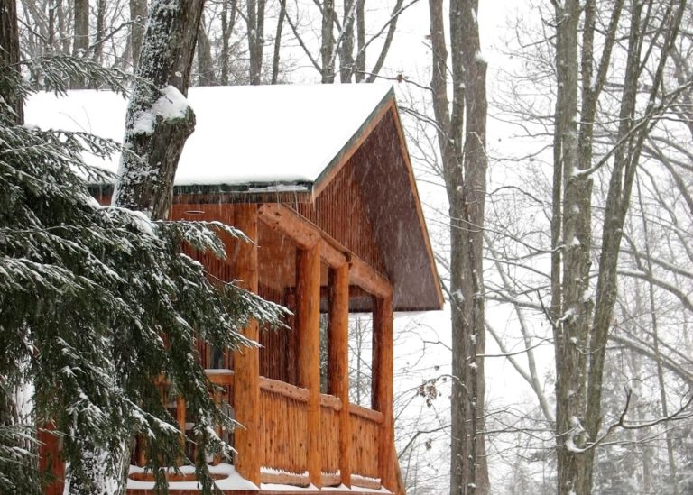 Lodge During Wintertime