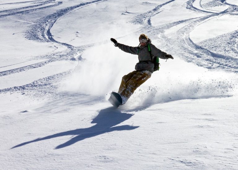 Snowboarder Doing Tricks